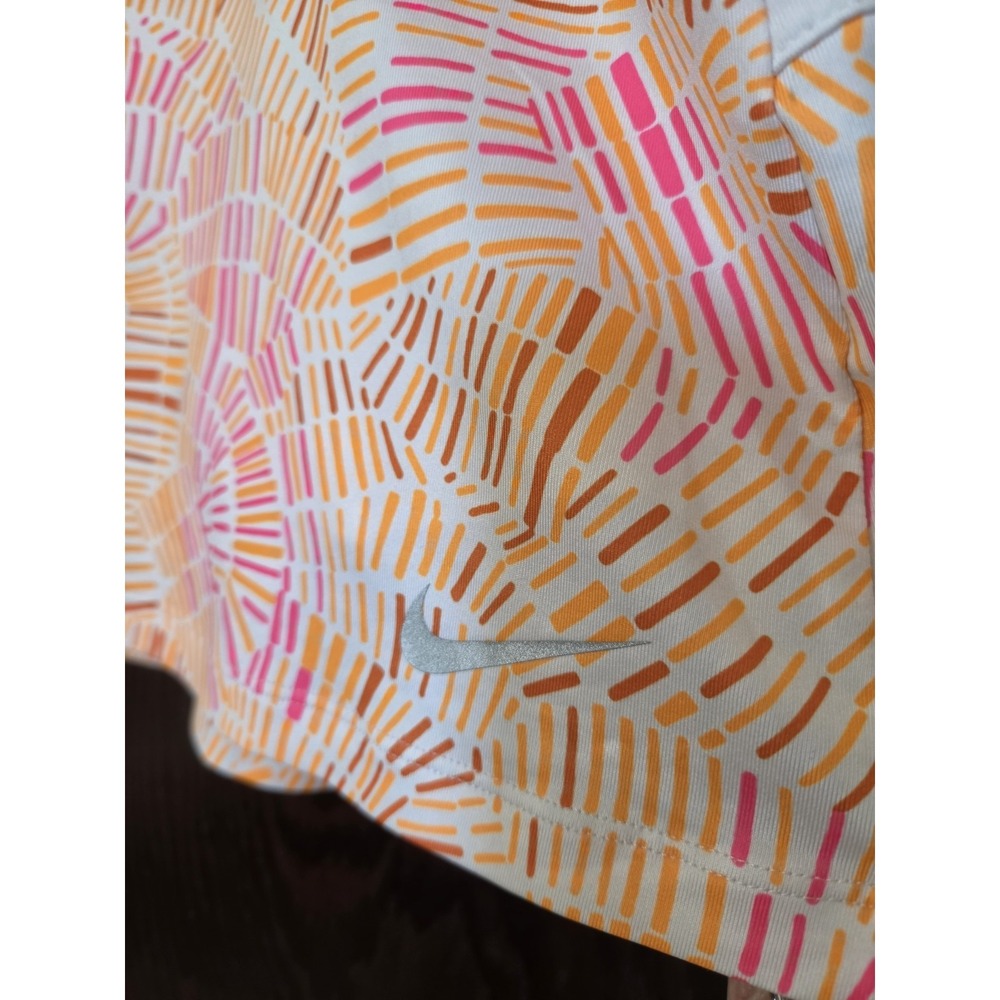 Nike Golf Dri-Fit Skort Women's Orange Pink Print Athletic Tennis Skirt XL EUC - Picture 3 of 8